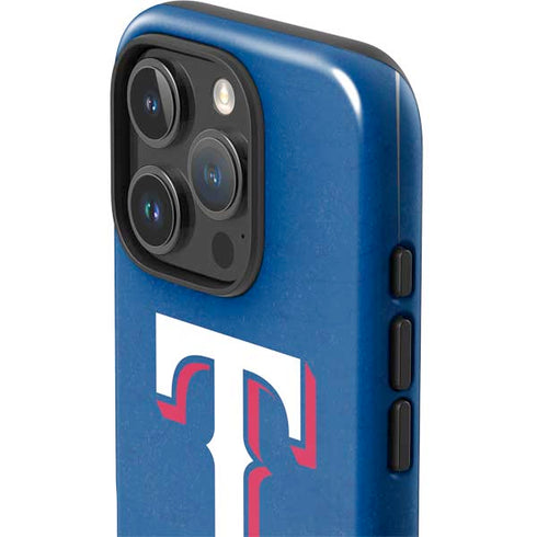 MLB Texas Rangers - Solid Distressed iPhone 16 Pro Impact Case
